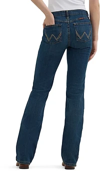 Wrangler Women's Ultimate Riding Q-Baby Mid-Rise Bootcut Jeans