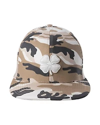 Black Clover Camo Vibe 1 Flat Brim Fitted Cap