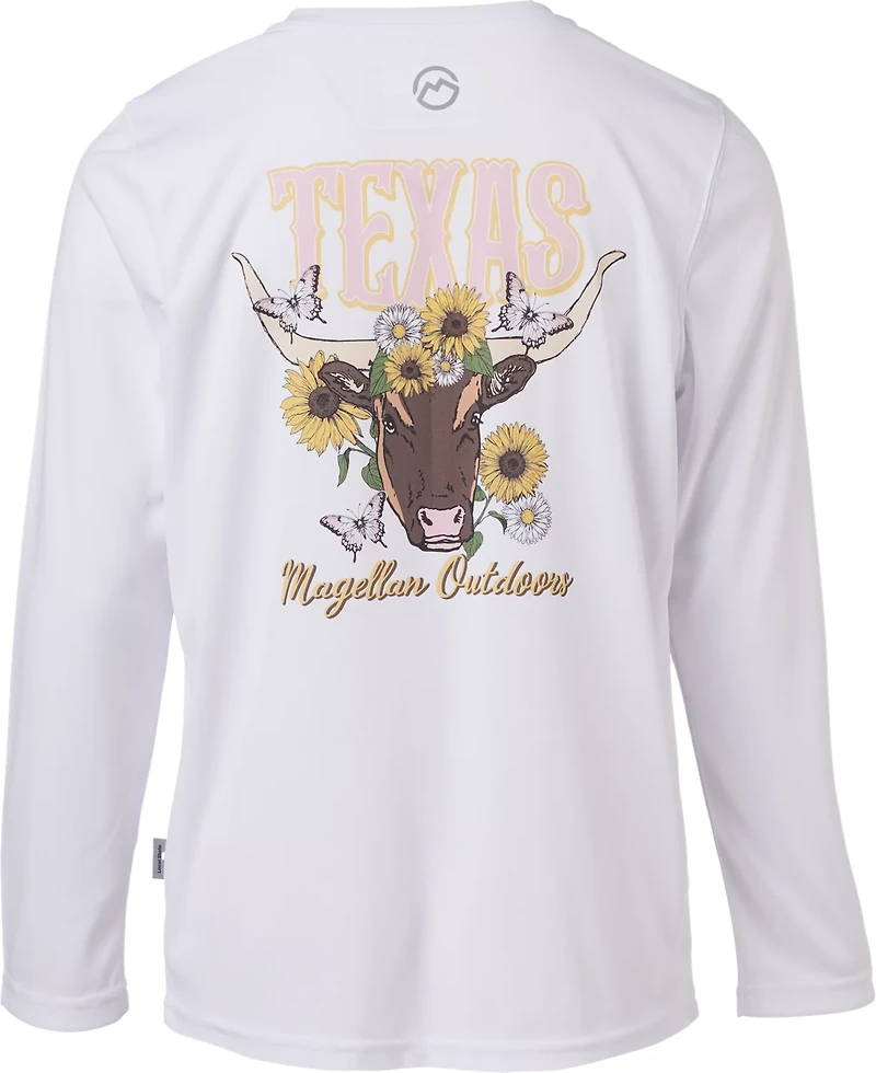 Magellan Outdoors Girls' Local State Texas Long Sleeve Graphic T-shirt