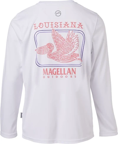 Magellan Outdoors Girls' Local State Louisiana Long Sleeve Graphic T-shirt