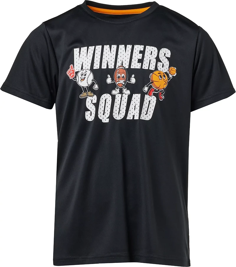 BCG Boys' Turbo Short Sleeve Winners Squad Graphic T-shirt
