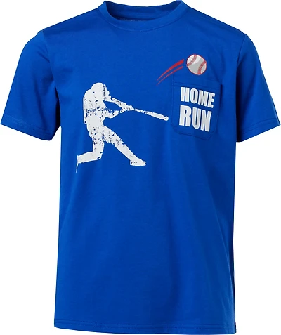 BCG Boys' Cotton Short Sleeve Home Run PKT Graphic T-shirt