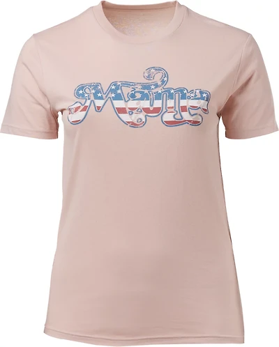 Academy Sports + Outdoors Women's Americana Mama Flag T-shirt