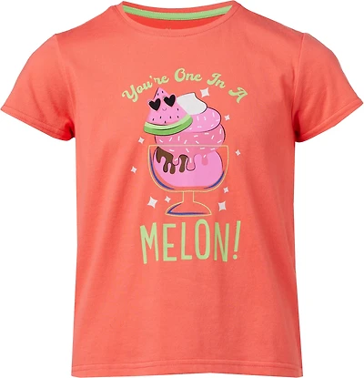 BCG Girls' Lifestyle Cotton Melon Graphic T-shirt