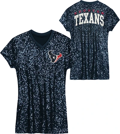 Outerstuff Women's Houston Texans Wordmark Sequin Dress