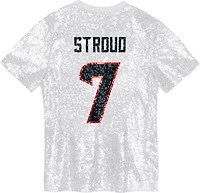 Outerstuff Women's Houston Texans C.J. Stroud Name and Number Sequin Graphic T-shirt