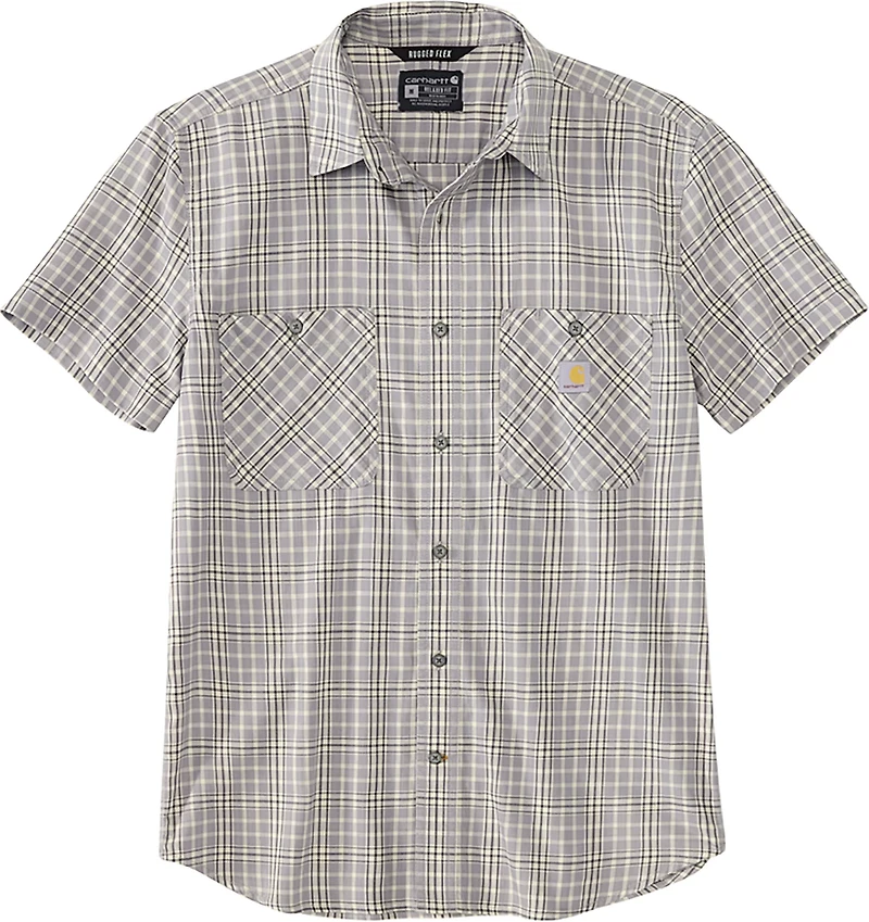 Carhartt Men's Rugged Flex Relaxed Fit Button Down Plaid Shirt