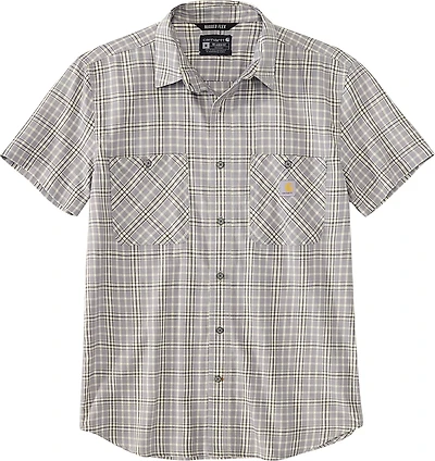 Carhartt Men's Rugged Flex Relaxed Fit Button Down Plaid Shirt
