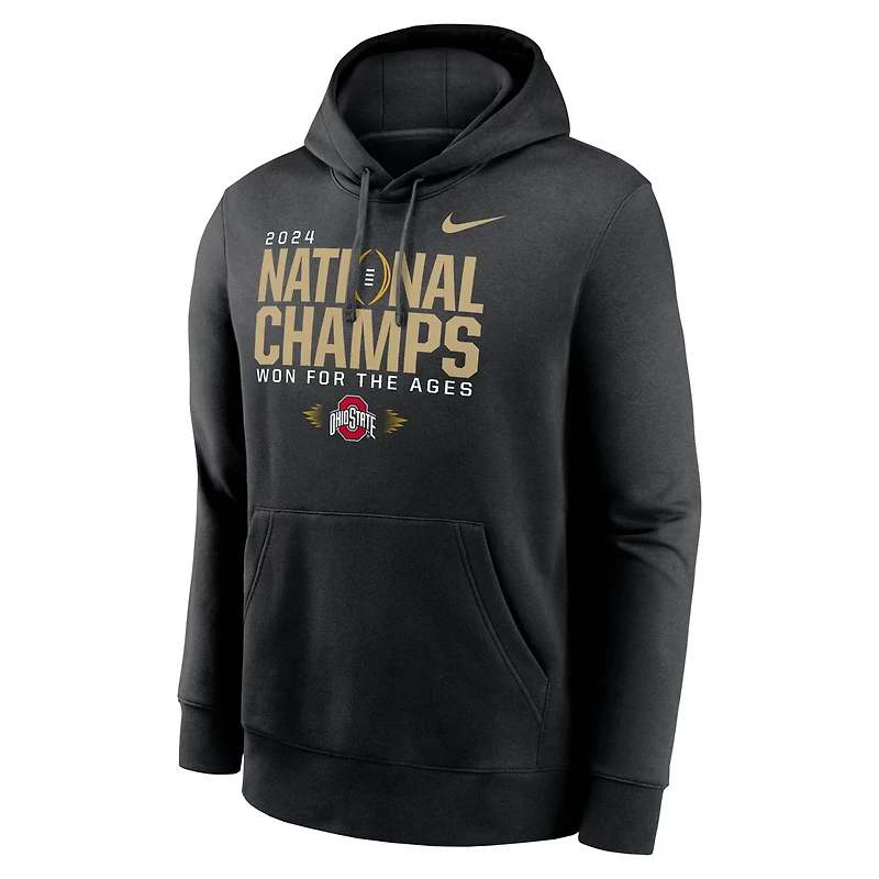 Nike Men's Ohio State Buckeyes 2024 CFP National Championship Official Locker Room Pullover Hoodie
