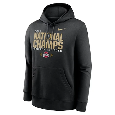 Nike Men's Ohio State Buckeyes 2024 CFP National Championship Official Locker Room Pullover Hoodie