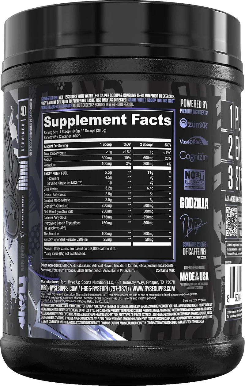 Ryse Signature Series Godzilla Pre-Workout Supplement