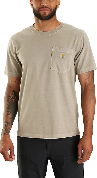 Carhartt Men's Relaxed Fit Short Sleeve Garment Dyed Pocket T-shirt