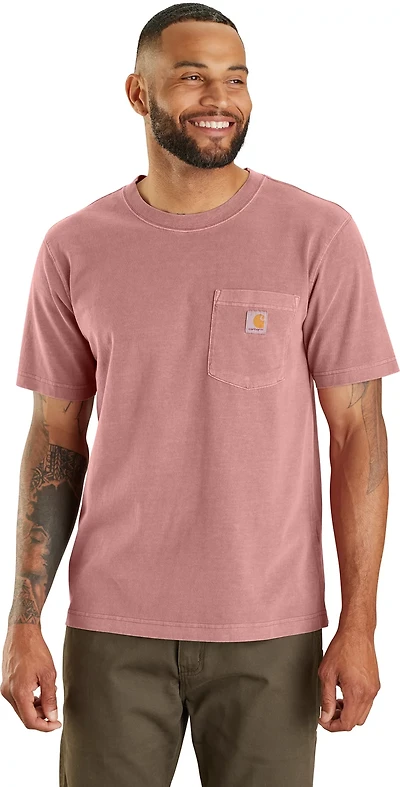 Carhartt Men's Relaxed Fit Short Sleeve Garment Dyed Pocket T-shirt