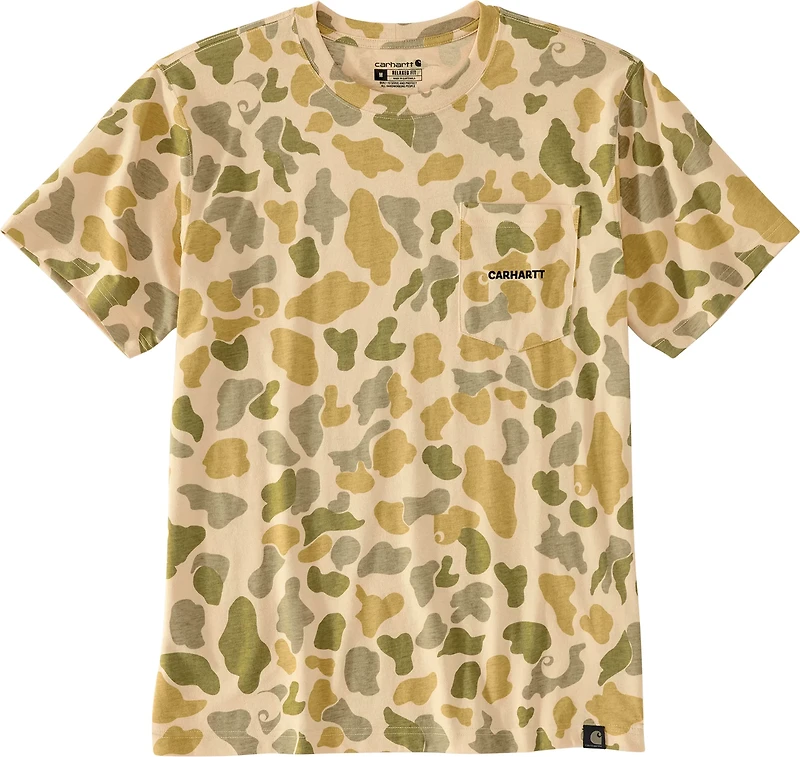 Carhartt Men's Short Sleeve Pocket Camo Logo Graphic T-shirt