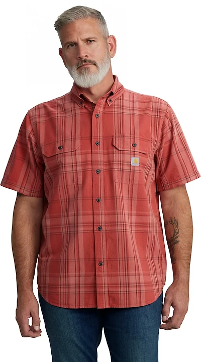 Carhartt Men's Midweight Plaid Button Down Shirt