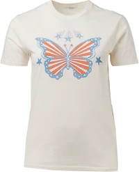 Academy Sports + Outdoors Women's Americana USA Butterfly T-shirt