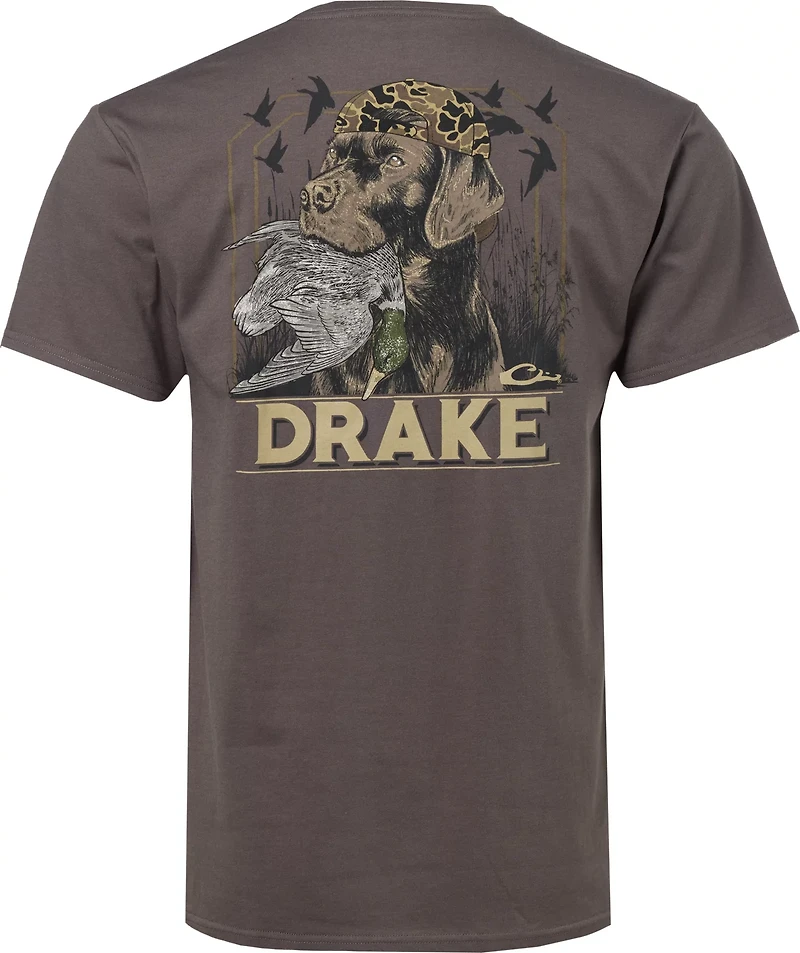 Drake Waterfowl Men's Chocolate Lab Revised Short Sleeve T-shirt