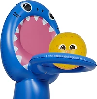 Coconut Grove Finn the Shark Inflatable Basketball Set