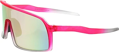 SOL PWR Pink Mirror Shield Sunglasses