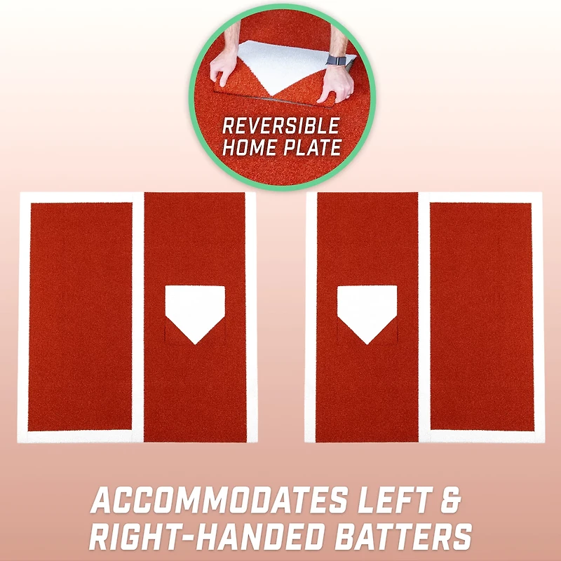 GoSports Switch Reversible Plate Baseball Hitting Mat