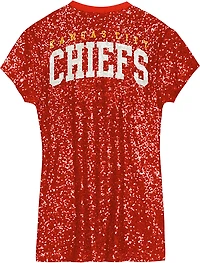 Outerstuff Women's Kansas City Chiefs Wordmark Sequin Dress