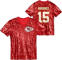 Outerstuff Women's Kansas City Chiefs Patrick Mahomes N&N Sequin Top
