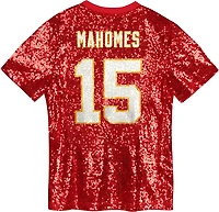 Outerstuff Women's Kansas City Chiefs Patrick Mahomes N&N Sequin Top