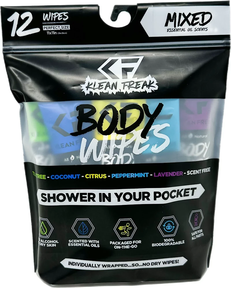 Klean Freak Mixed Body Wipes 12-Pack