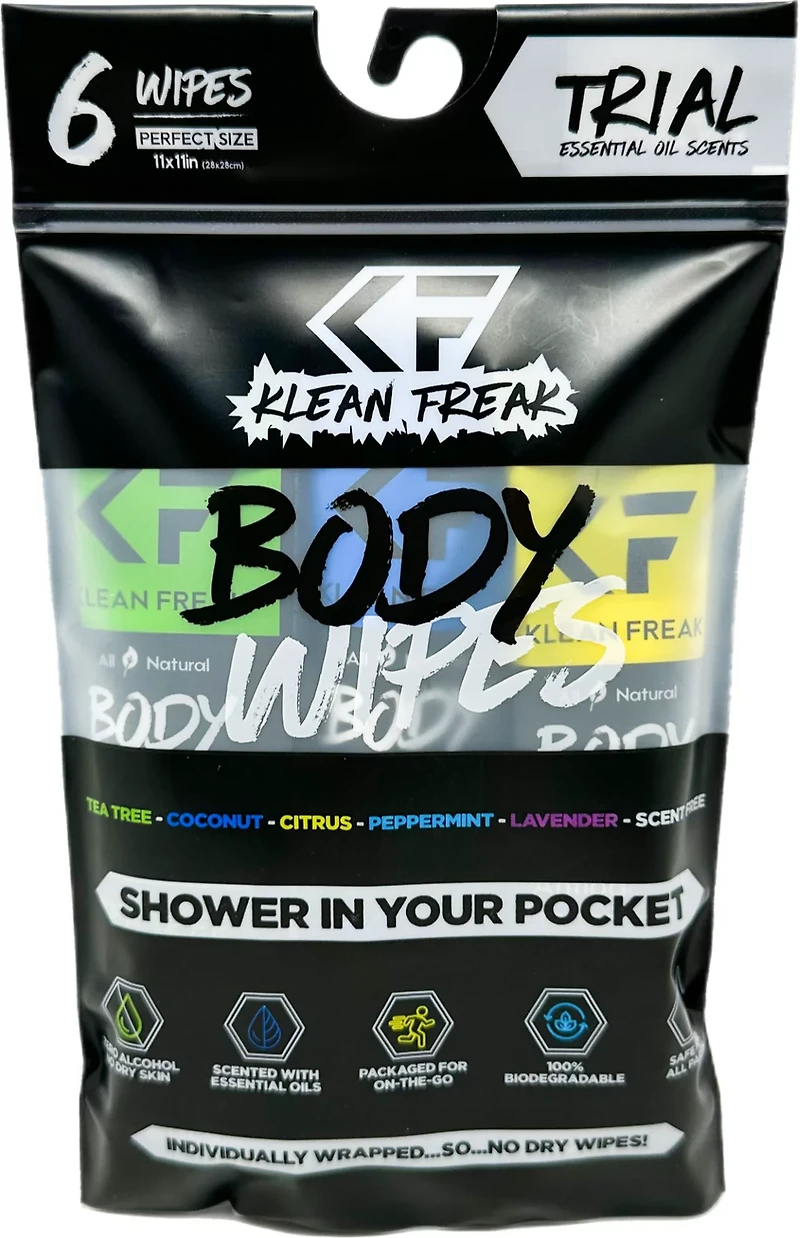 Klean Freak Trial Pack Body Wipes 6-Pack