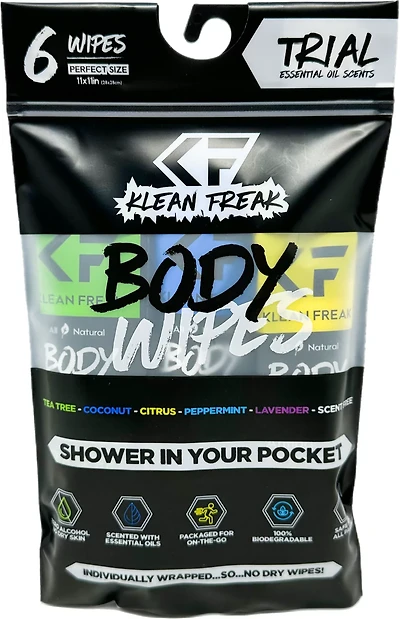 Klean Freak Trial Pack Body Wipes 6-Pack