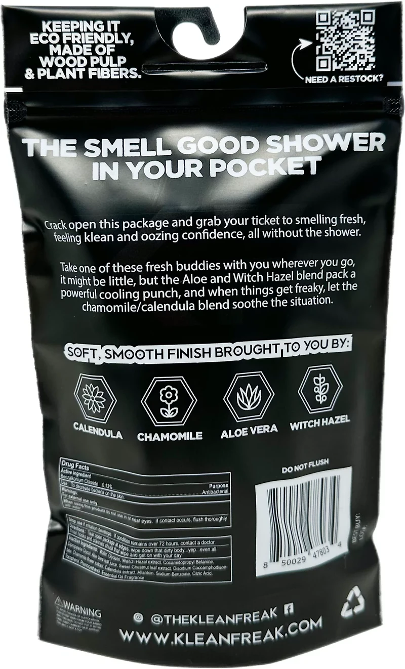 Klean Freak Trial Pack Body Wipes 6-Pack