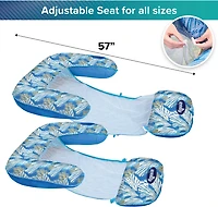 Aqua Leisure 3-in-1 Pool Float Lounge Chair and Drifter