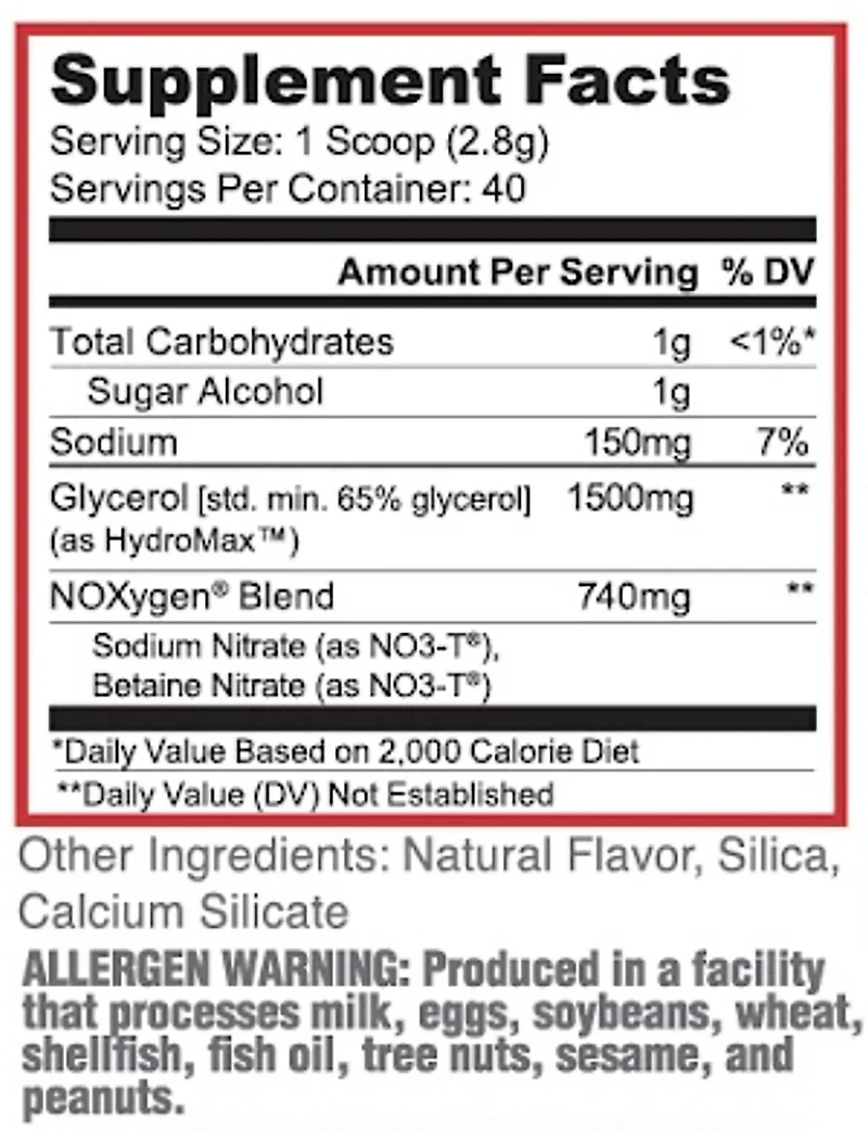 Purus Labs Unflavored NOXygen Powder