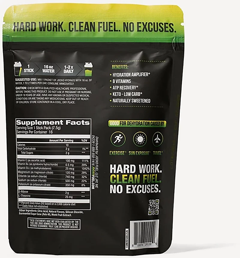 Jocko Hydrate Sticks - 16 Pack