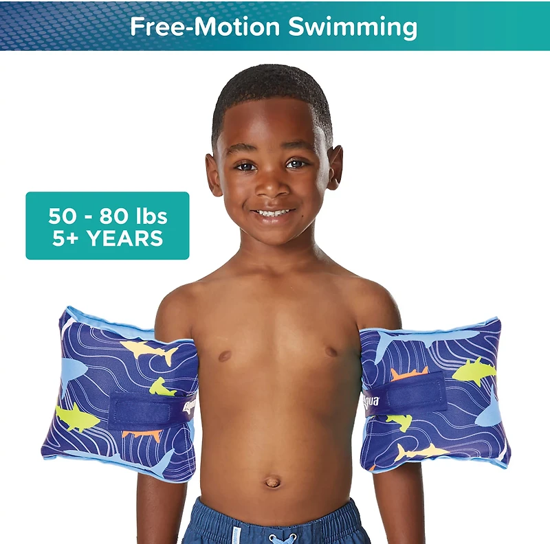 Aqua-Leisure Kids' FLOATEEZE Shark Arm Bands
