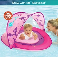 Aqua-Leisure Kids' Mermaid Fabric Baby Float with Canopy