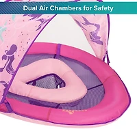 Aqua-Leisure Kids' Mermaid Fabric Baby Float with Canopy