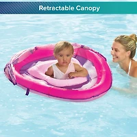 Aqua-Leisure Kids' Mermaid Fabric Baby Float with Canopy