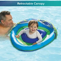 Aqua-Leisure Kids' Shark Fabric Baby Float with Canopy