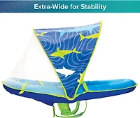 Aqua-Leisure Kids' Shark Fabric Baby Float with Canopy