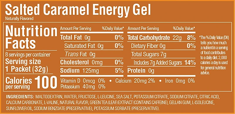 GU Vanilla Energy Gels 8-Pack