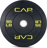 CAP Barbell Olympic Bumper Plate With Screened Logo – Single