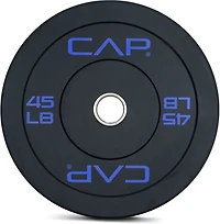 CAP Barbell Olympic Bumper Plate With Screened Logo – Single