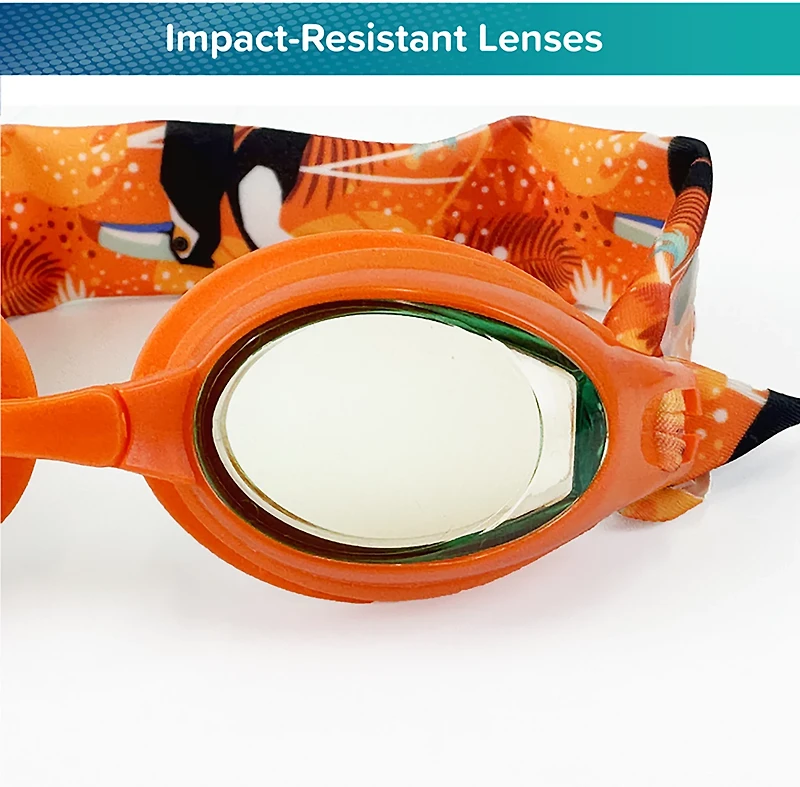 Aqua-Leisure Youth Freestyle Tangerine Swim Goggles