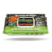 Crocodile Cloth Biodegradable Outdoor Wipes 80-Count