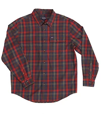 Smith's Workwear Men's Plaid Pocket Flannel Button Down Shirt