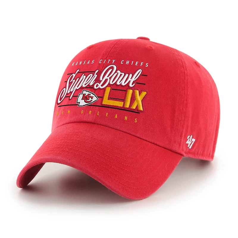 '47 Adults' Chiefs Super Bowl LIX Participant Clean Up Cap