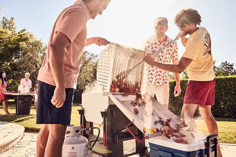 Outdoor Gourmet 90 qt Crawfish Boiling Cart