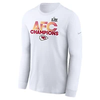 Nike Men's Kansas City Chiefs 2024-2025 Conference Champions Supplemental Long Sleeve T-Shirt