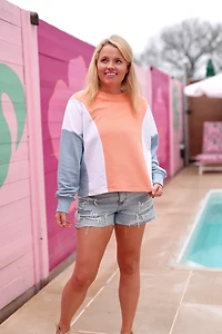 Jadelynn Brooke Women's Let's Go French Terry Long Sleeve Top